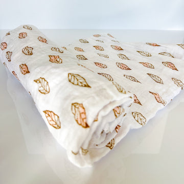 Leaves Cotton Muslin Swaddle by aden + anais