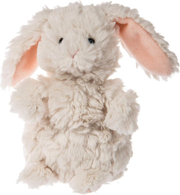 soft and fuzzy white bunny plush toy