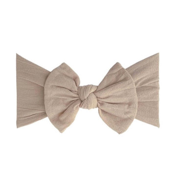 Natural classic bow headband by Poppy Knots