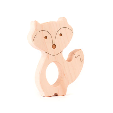 Fox Wood Teether by Smiling Tree Toys