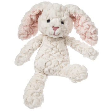 cream white bunny plushie with floppy ears